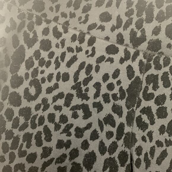 Torrid size 1 1x 14 16 pixie pant black leopard new casual ankle work velour - Picture 3 of 8